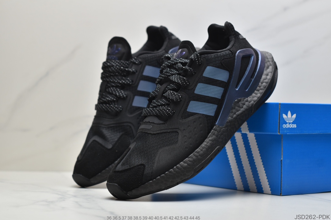 200 公司级阿迪达斯Adidas Day Jogger 2020 Boost  夜行者二代爆米花复古跑鞋 FY3012