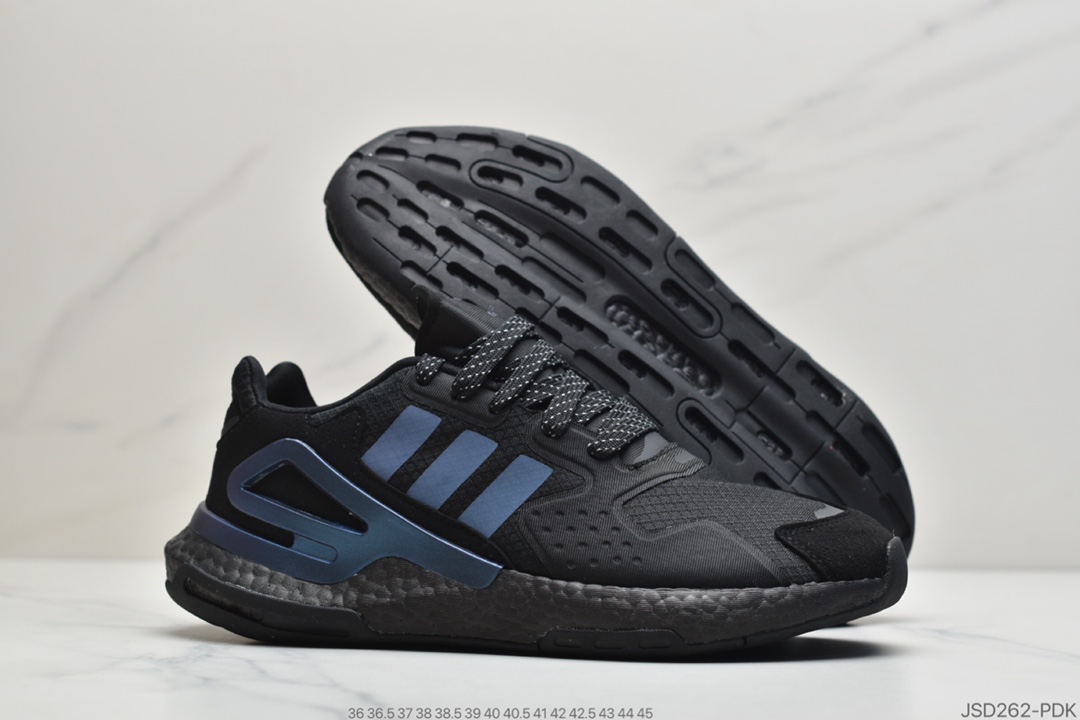 200 公司级阿迪达斯Adidas Day Jogger 2020 Boost  夜行者二代爆米花复古跑鞋 FY3012