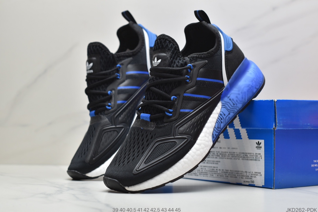 160 公司级阿迪达斯 Adidas Originals ZX 2K Boost 易烊千玺同款 FY1458