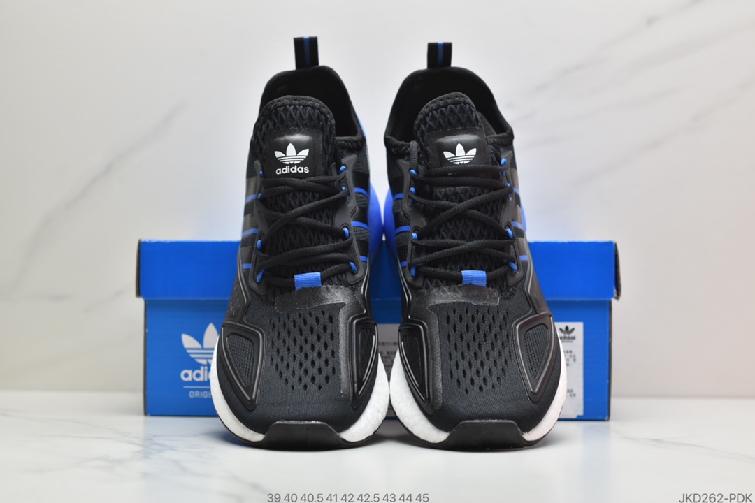 160 公司级阿迪达斯 Adidas Originals ZX 2K Boost 易烊千玺同款 FY1458