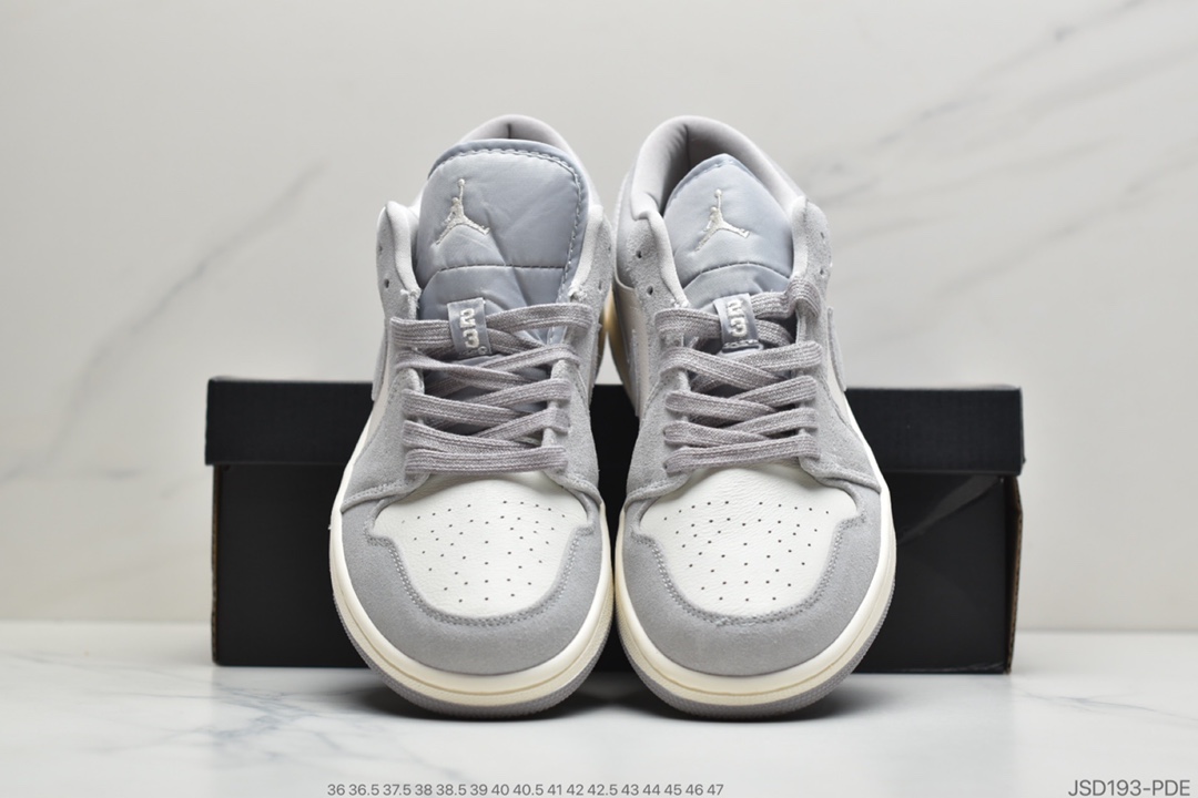 200 公司级耐克 Nike Air Jordan AJ1 Retro Jow Premium”Pale Ivory”“香芋粉紫白灰”AJ1低帮时尚休闲运动板鞋 AH7389-102