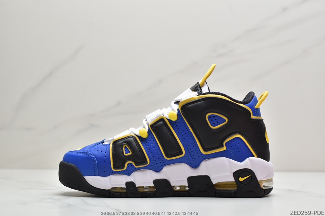 250 公司级耐克Nike WMNS Air More Uptempo GS”Barely Green0”皮蓬初代系列经典高街百搭休闲运动文化篮球鞋“蓝黑白”货号：DC7300-400