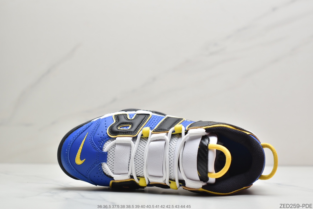 250 公司级耐克Nike WMNS Air More Uptempo GS”Barely Green0”皮蓬初代系列经典高街百搭休闲运动文化篮球鞋“蓝黑白”货号：DC7300-400