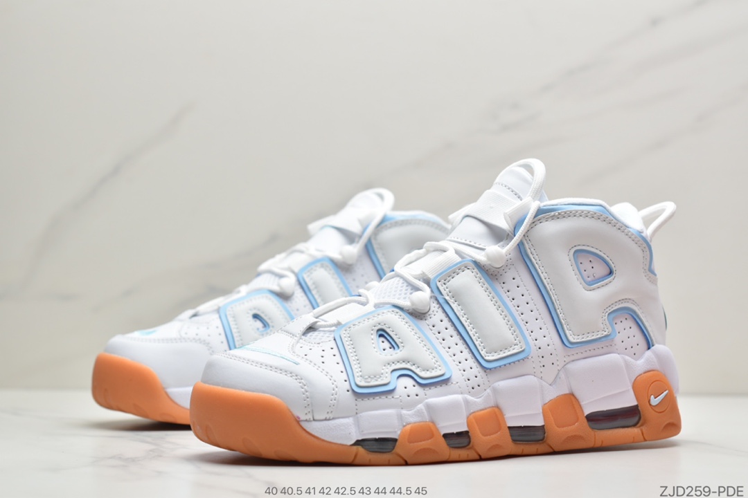 230 公司级耐克Nike Wmns Air More Uptempo White Aqua Gum 白薄荷 皮蓬经典高街百搭篮球鞋系列415082-107