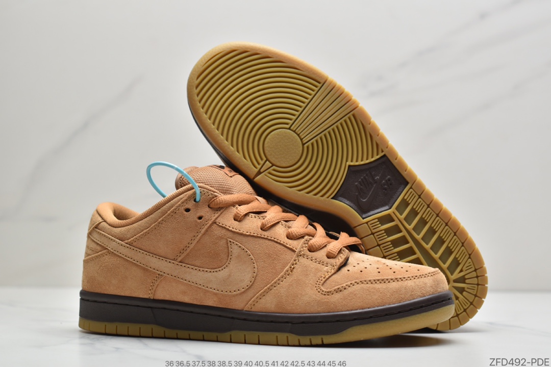 270 公司级耐克Nike SB Dunk Low Pro “Wheat Mocha” 小麦步入秋季BQ6817-204