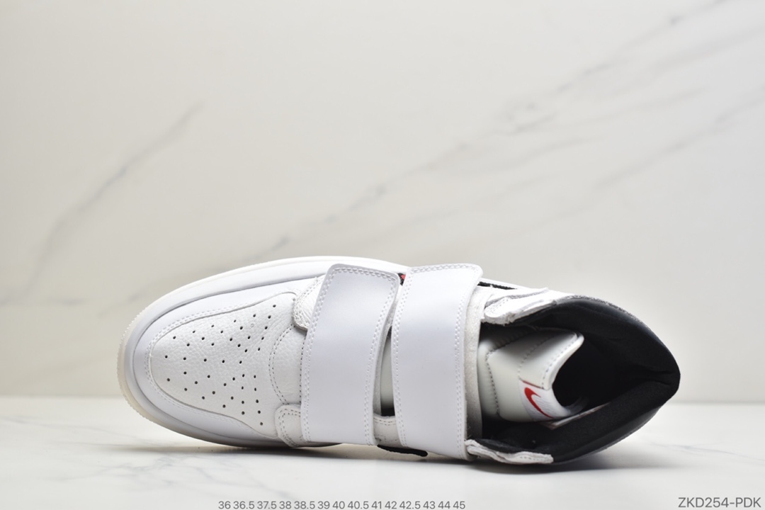 270 公司级 Air Jordan 1 Retro High Double Strap 'Black White'乔丹一代双魔术贴无鞋带高帮文化休闲运动百搭篮球鞋AQ7924-100