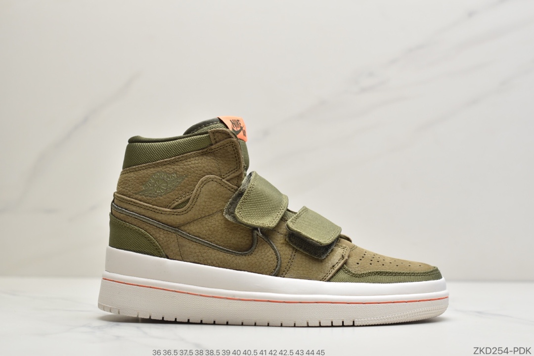 270 公司级 Air Jordan 1 Retro High Double Strap 'Black White'乔丹一代双魔术贴无鞋带高帮文化休闲运动百搭篮球鞋AQ7924-100