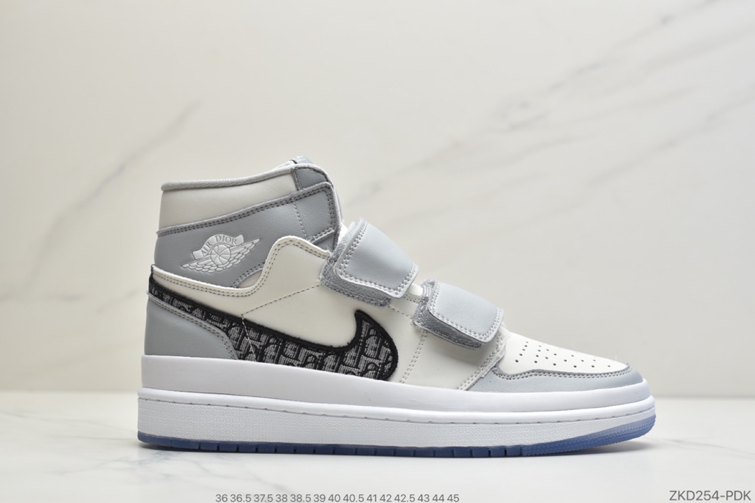 270 公司级 Air Jordan 1 Retro High Double Strap 'Black White'乔丹一代双魔术贴无鞋带高帮文化休闲运动百搭篮球鞋AQ7924-100