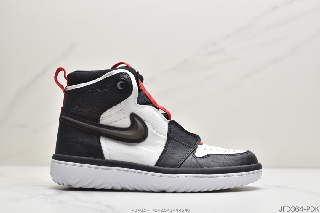 170 真标耐克NIKE AIR JORDAN 1 HIGH REACT AJ1男子黑白红篮球鞋休闲运动鞋 货号:AR5321-016