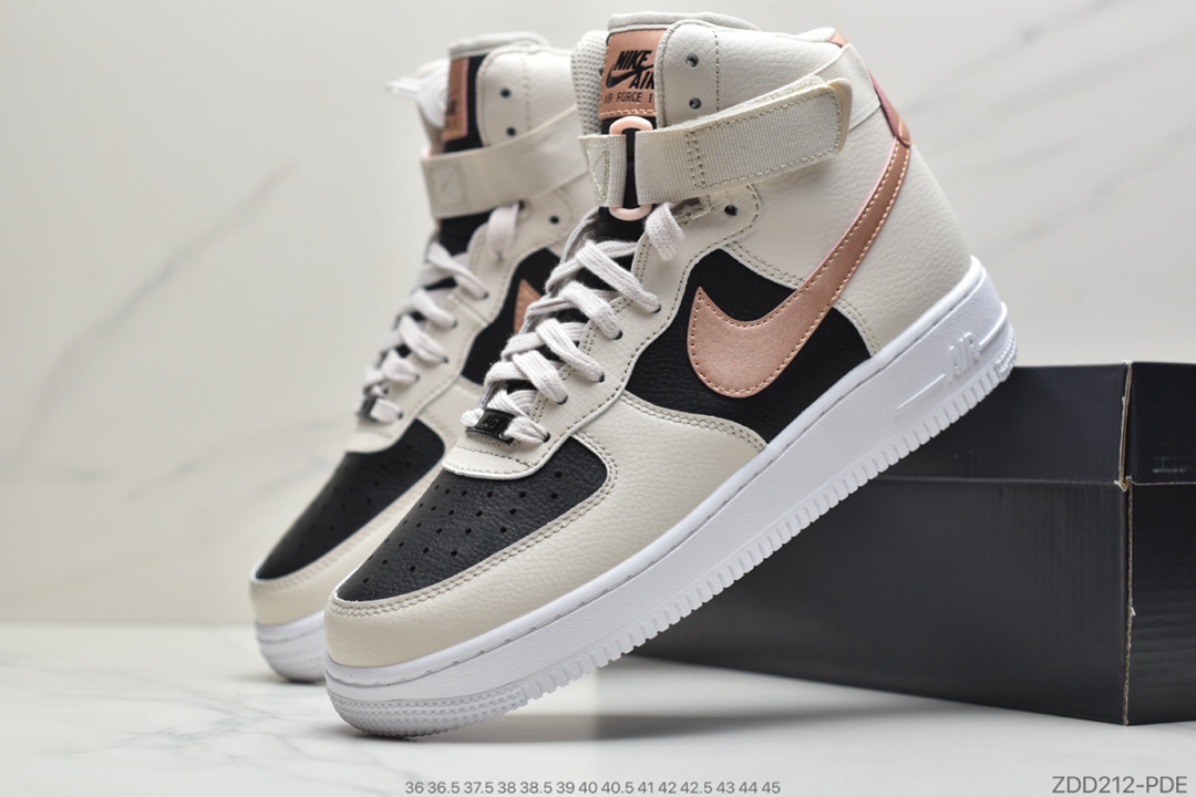 220 公司级Nike Air Force 1 Low ”奶白黑拼接中帮”  DB5080-100