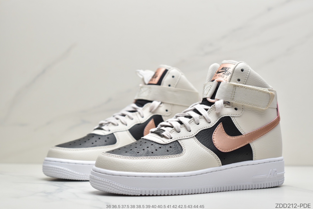 220 公司级Nike Air Force 1 Low ”奶白黑拼接中帮”  DB5080-100