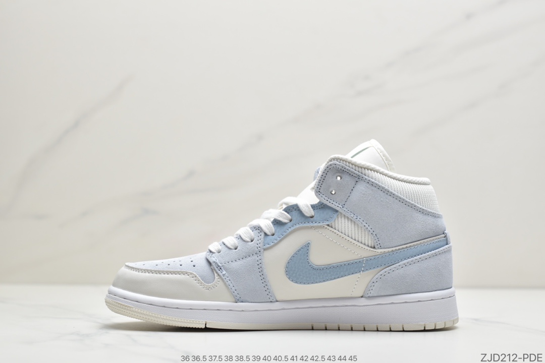 240 公司级Air Jordan 1 Mid AJ1中帮复古篮球鞋 全头层DA4666-100