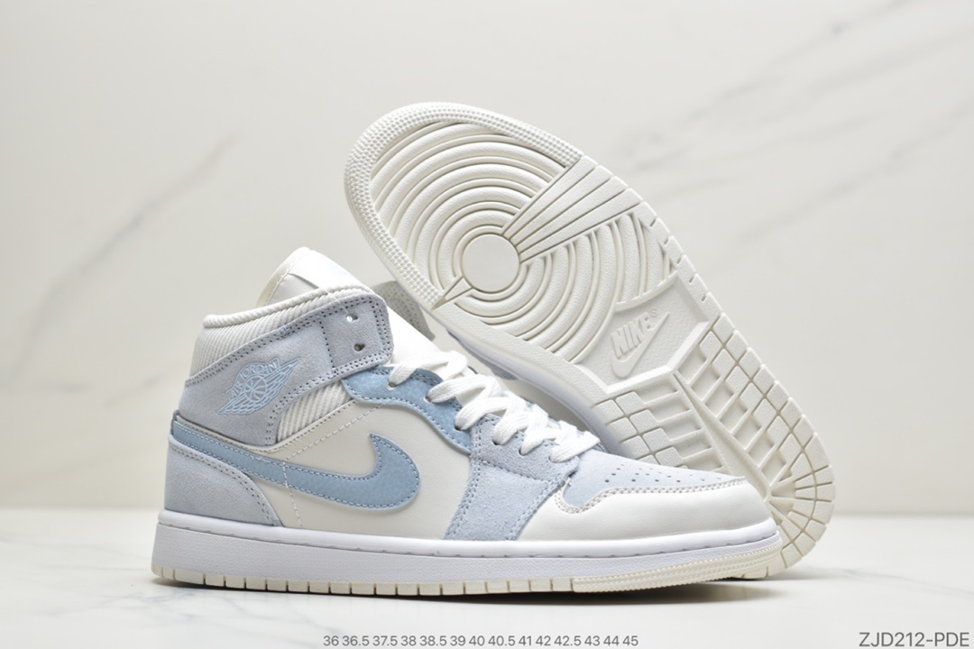 240 公司级Air Jordan 1 Mid AJ1中帮复古篮球鞋 全头层DA4666-100