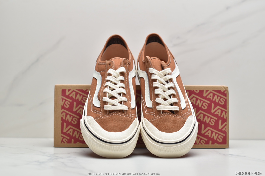 100 公司级万斯VANS范斯STYLE 36 SF焦糖脏橘子汽水低帮男女板鞋
