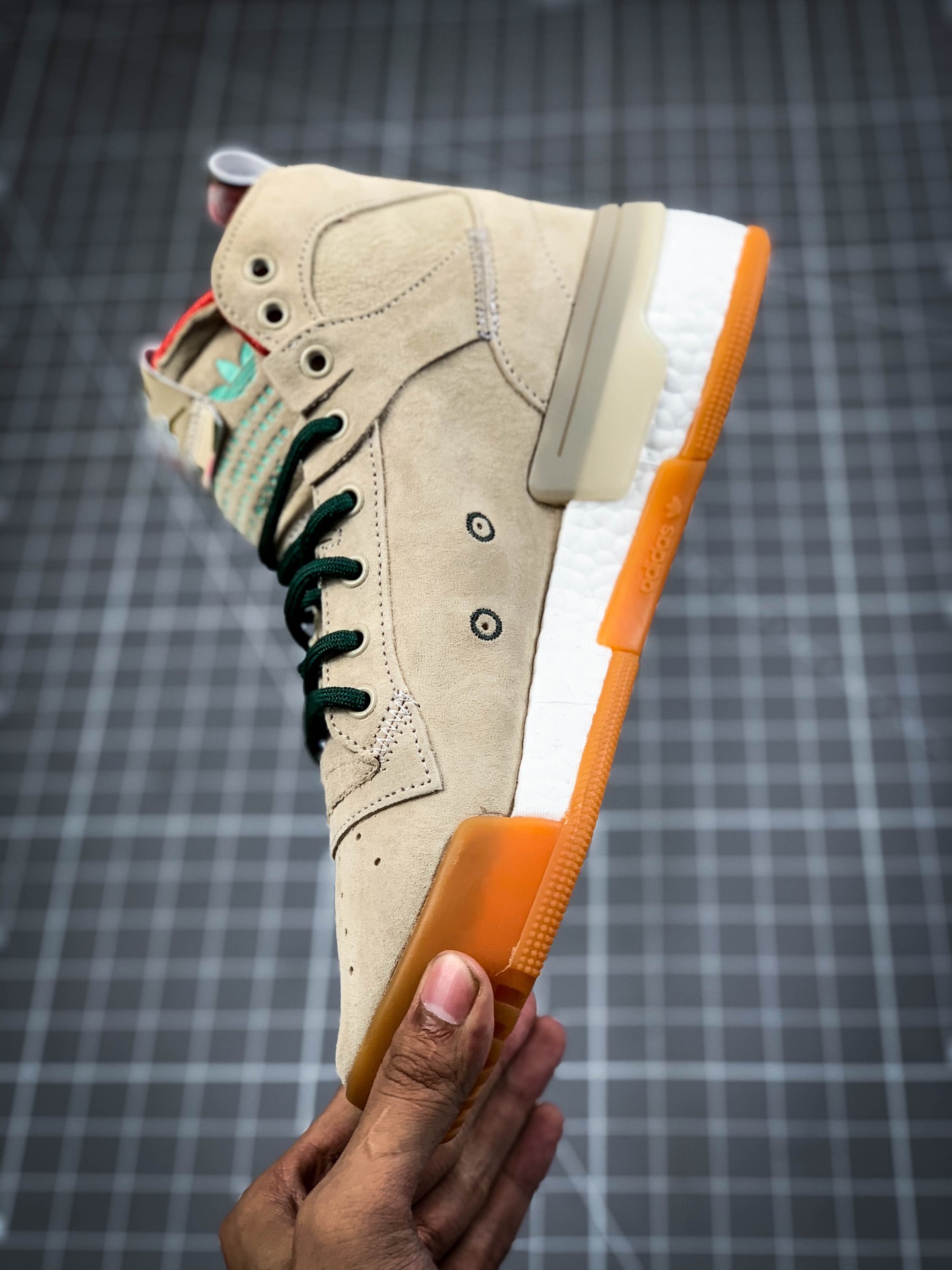 240  Adidas 阿迪达斯 Rivalry RM CHI 三叶草 BOOST中底 中性高帮皮面男女休闲板鞋 F35091