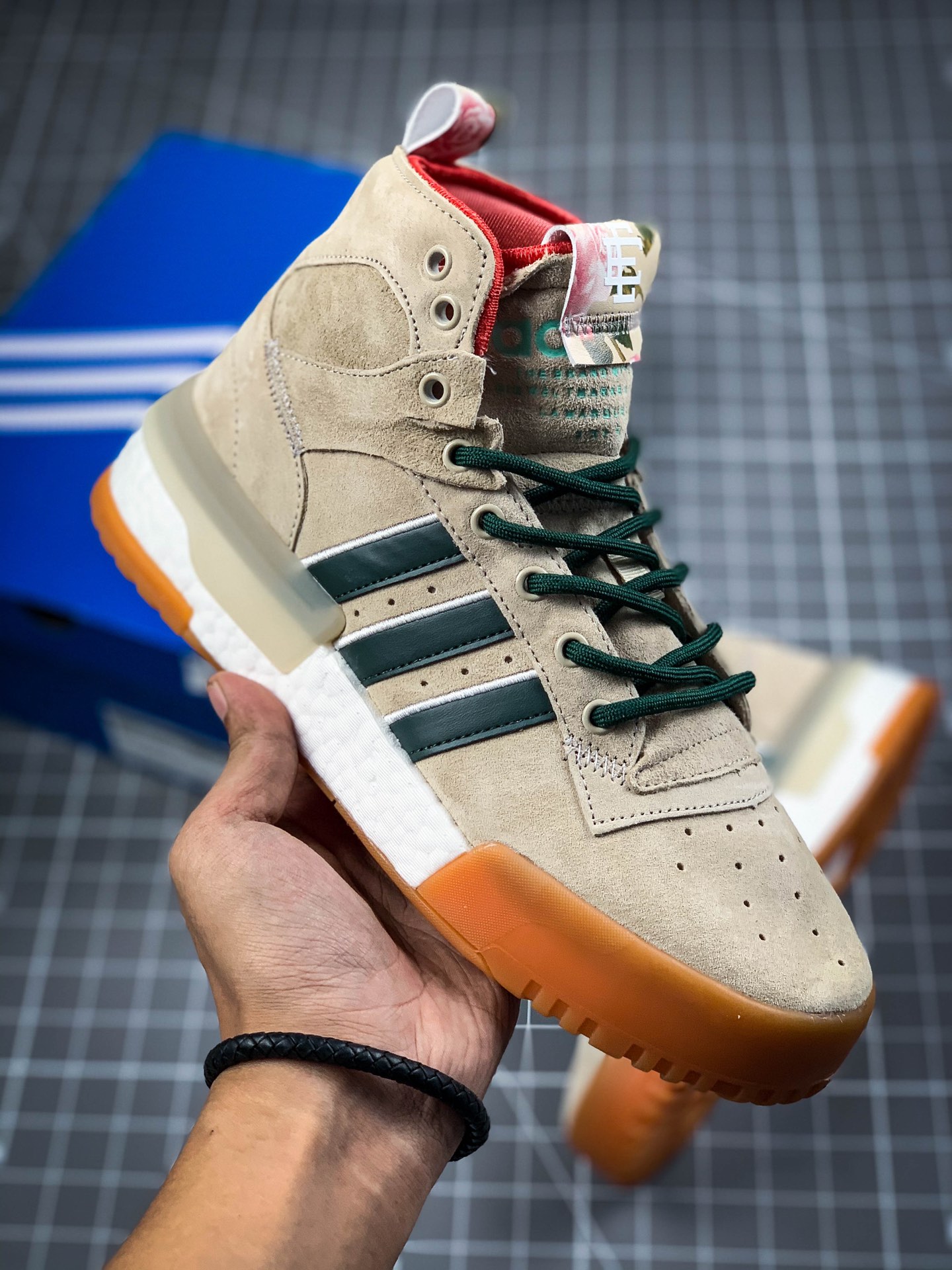 240  Adidas 阿迪达斯 Rivalry RM CHI 三叶草 BOOST中底 中性高帮皮面男女休闲板鞋 F35091