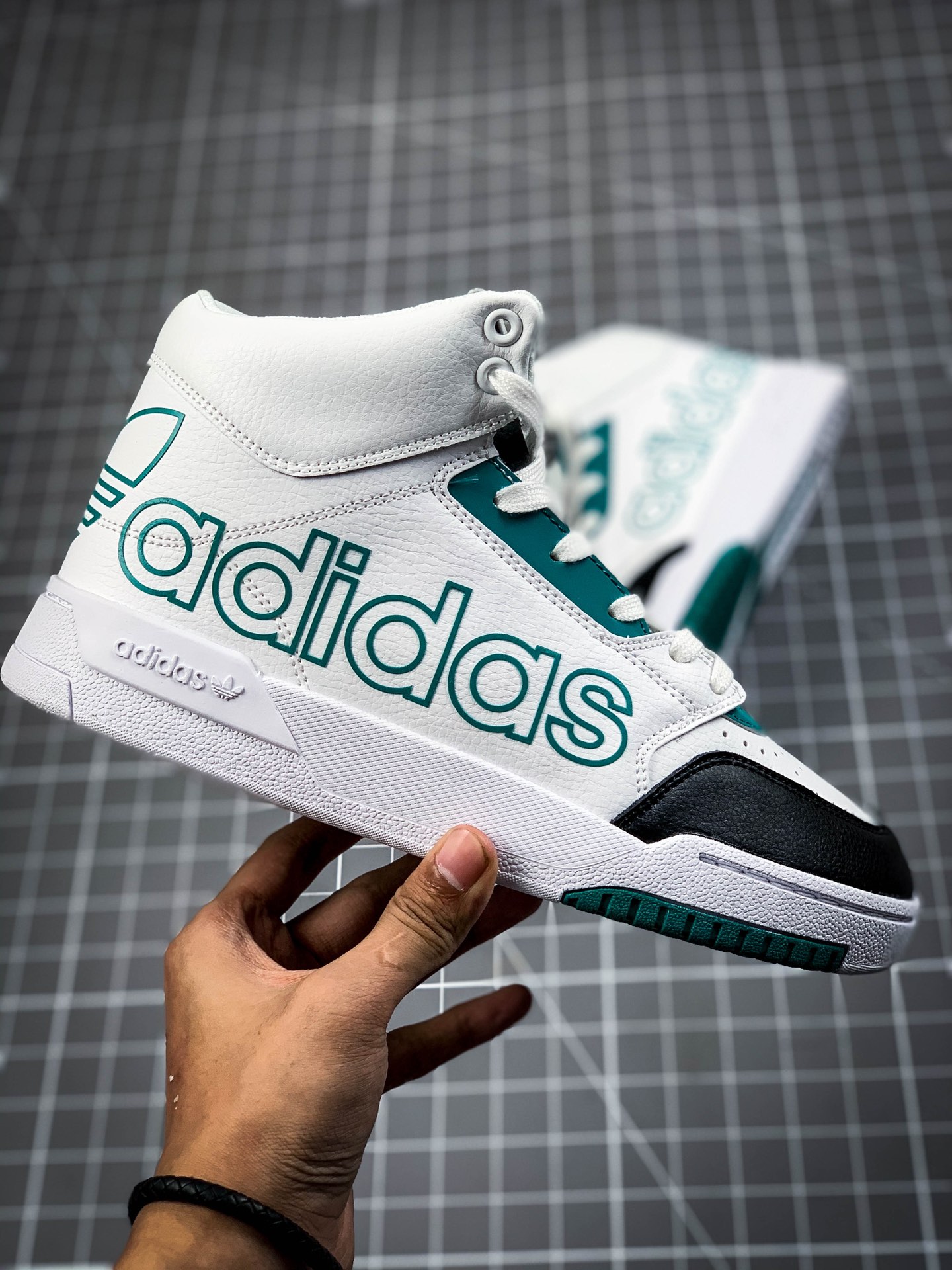 230 海外渠道版  原盒原标Adidas Drop Step 三叶草 FZ0226