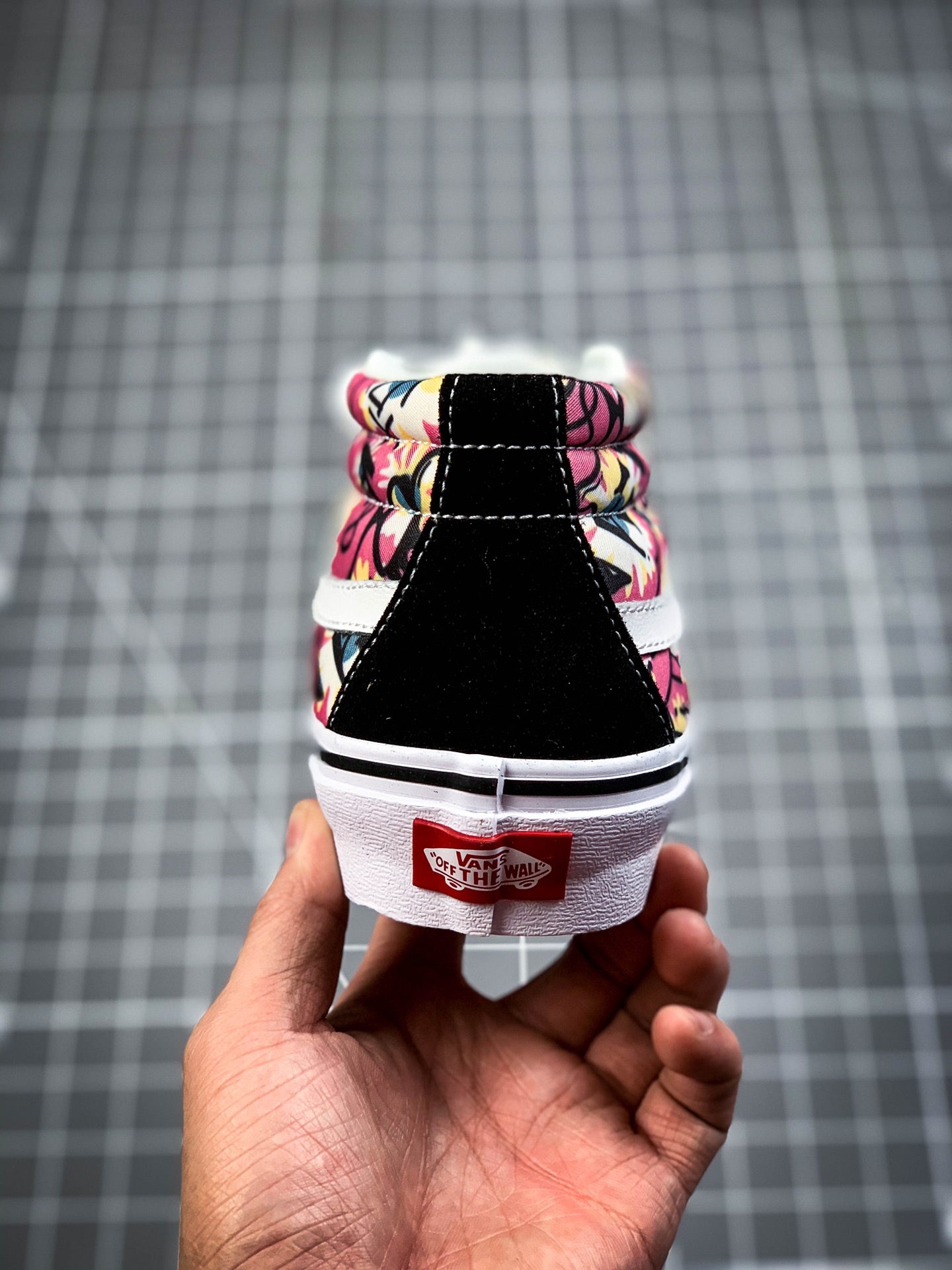 150 海外代购官网预售 Vans SK8-mid  中帮万斯复古印花涂鸦