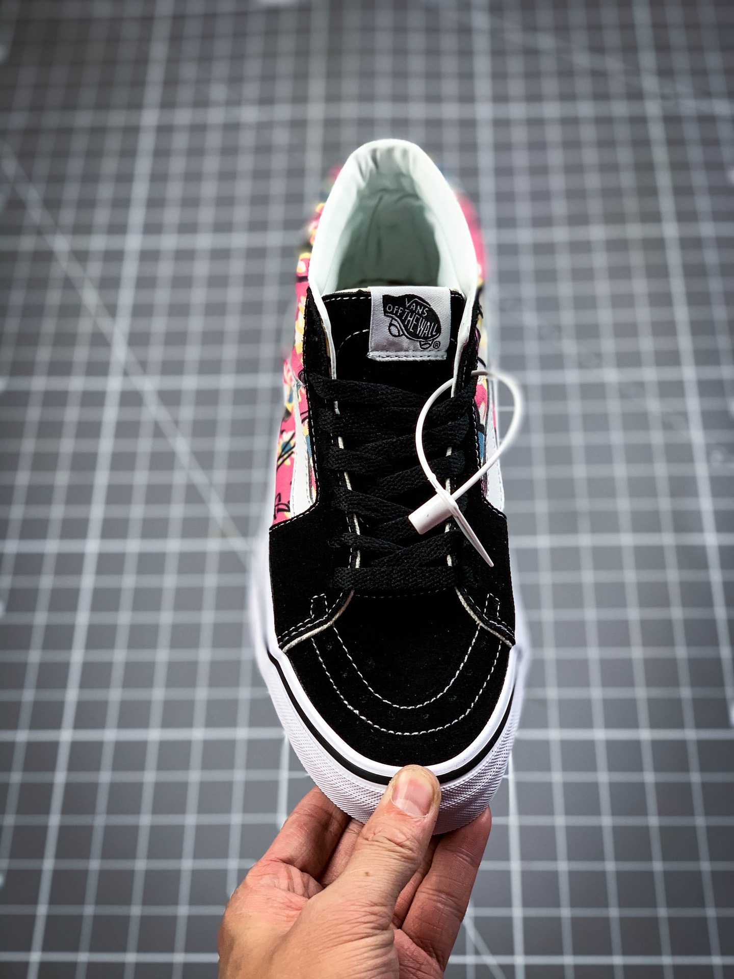 150 海外代购官网预售 Vans SK8-mid  中帮万斯复古印花涂鸦