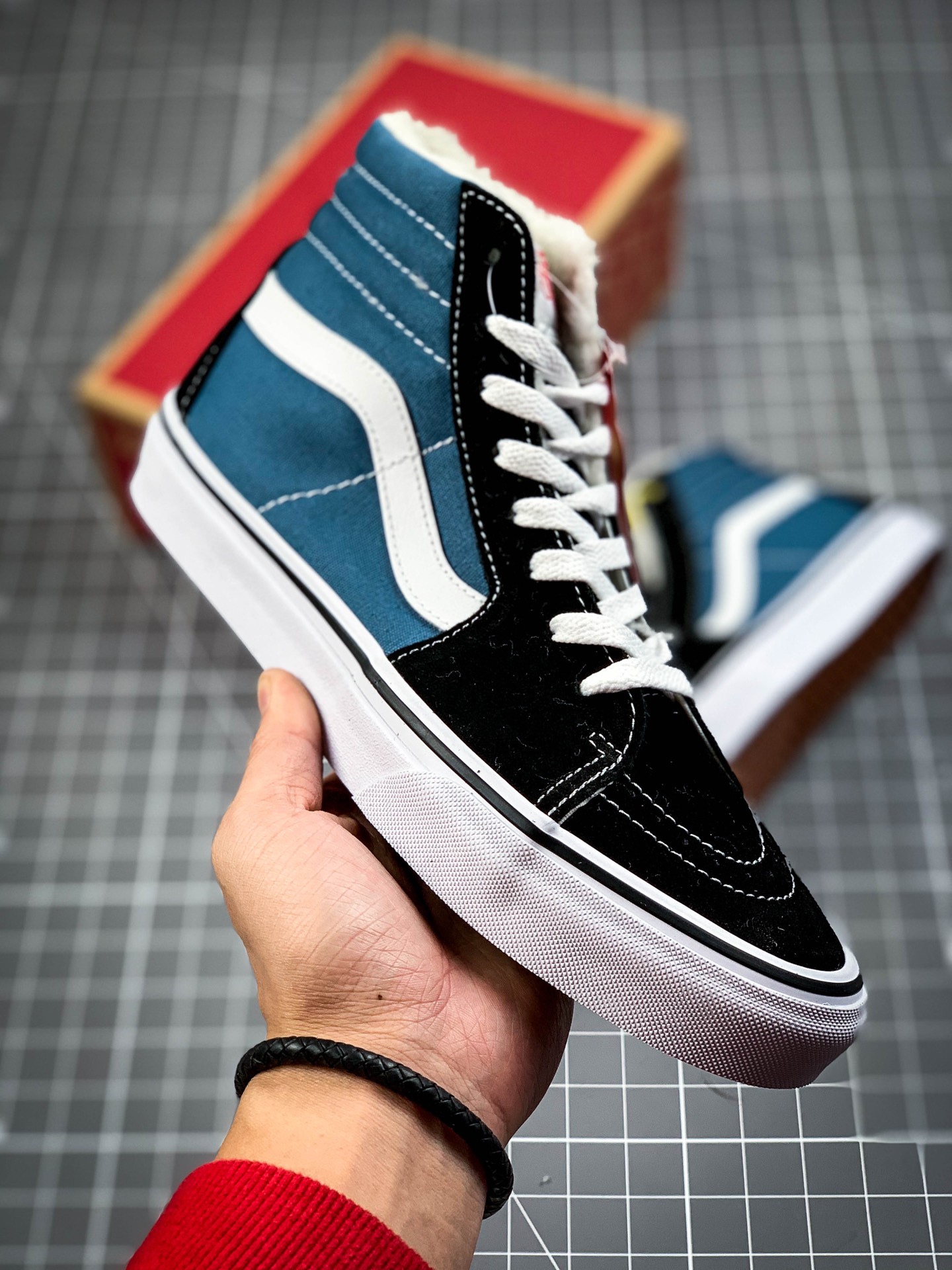 160 Vans SK8-Hi Vault OG万斯 牛仔蓝 高帮硫化帆布鞋VN0A4BVBOIF