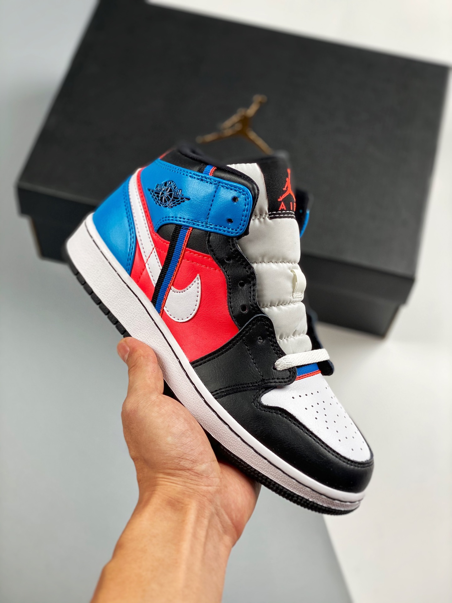 Nivel de zapatos desnudos originales, el producto de la más alta artesanía en el mercado 💯 Air Jordan 1 Mid Game Time/…