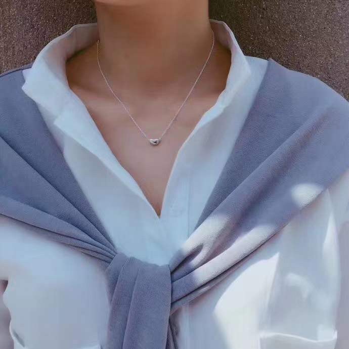 Tiffany & Co. Tiffany&Co.爱之印 Bean豆豆纯银项链