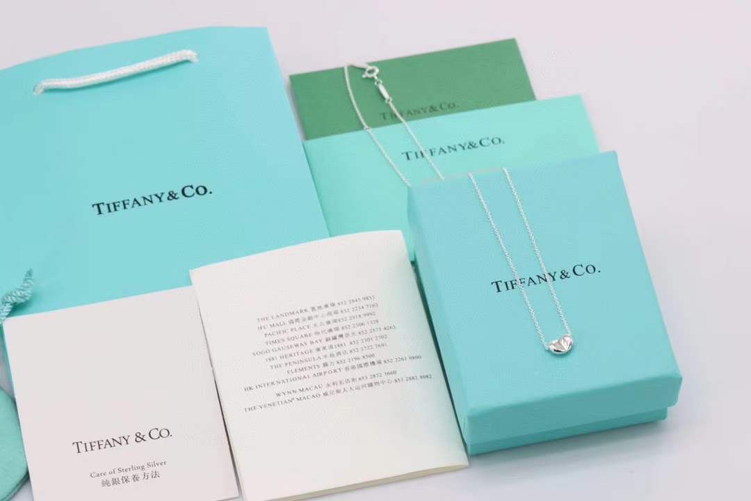Tiffany & Co. Tiffany&Co.爱之印 Bean豆豆纯银项链