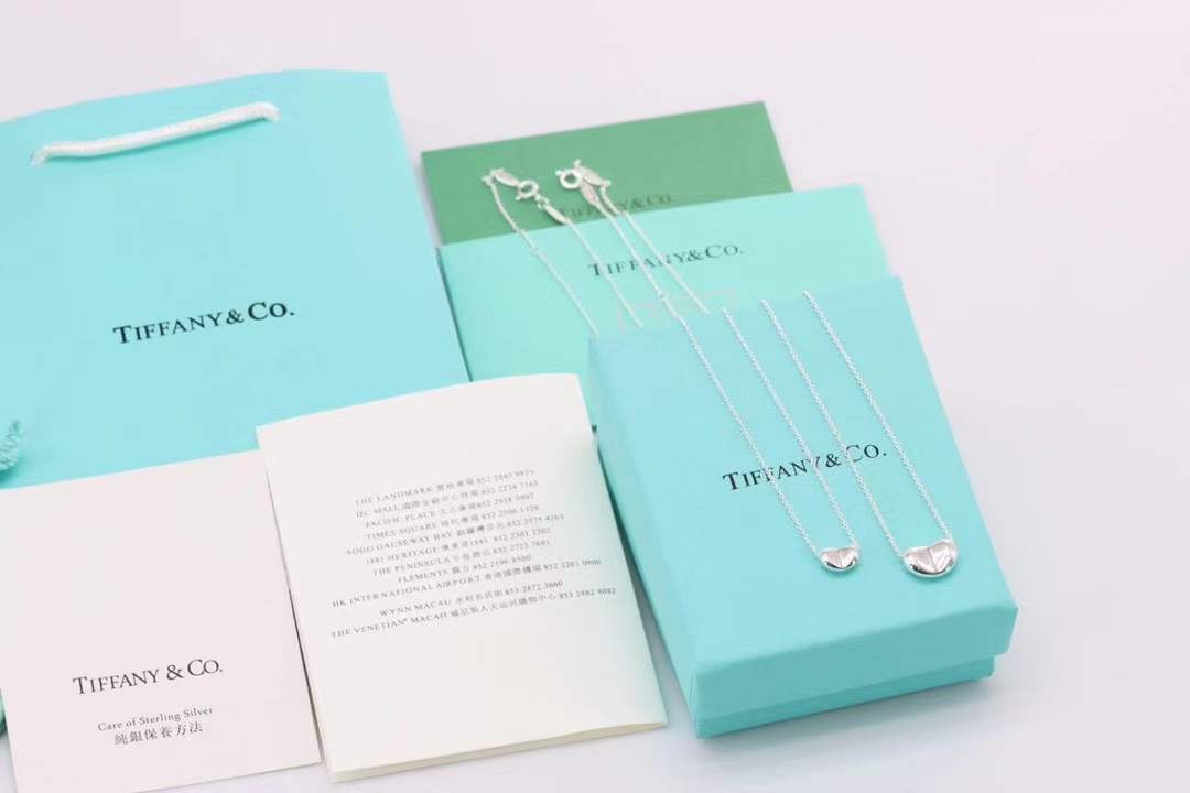 Tiffany & Co. Tiffany&Co.爱之印 Bean豆豆纯银项链