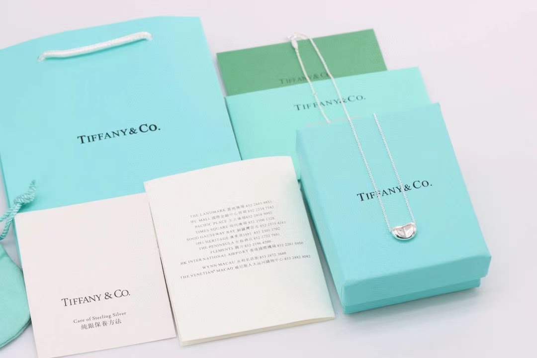 Tiffany & Co. Tiffany&Co.爱之印 Bean豆豆纯银项链