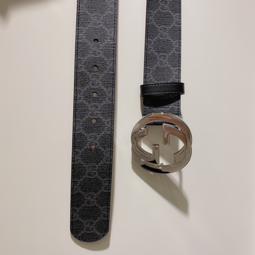 GUCCI古驰奢侈品男款双G带扣经典