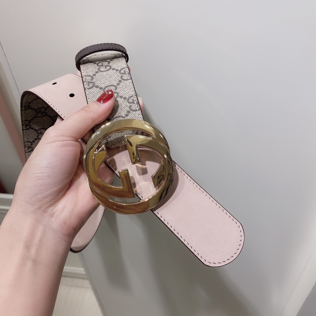 GUCCI古驰奢侈品男款双G带扣经典