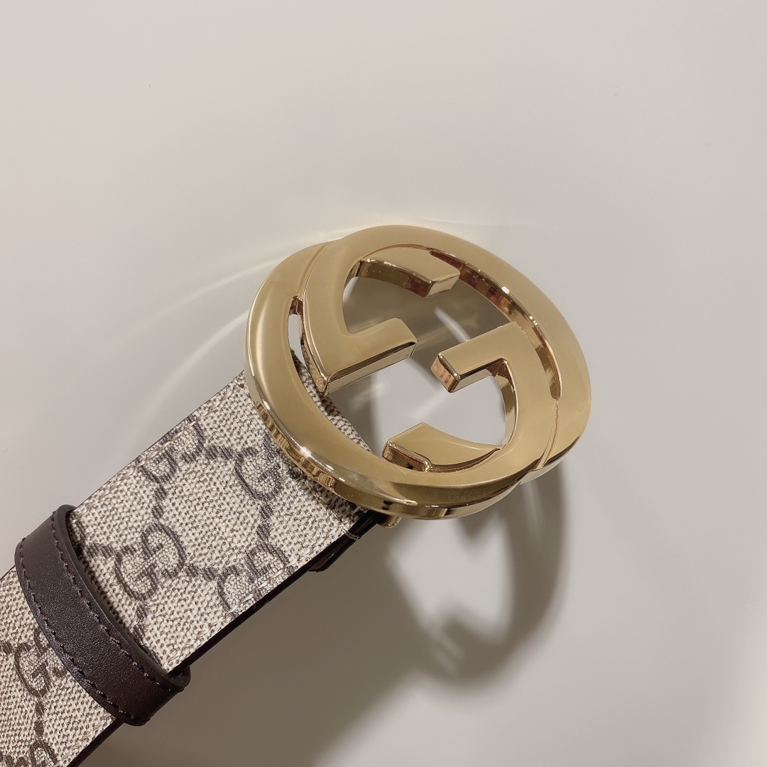 GUCCI古驰奢侈品男款双G带扣经典