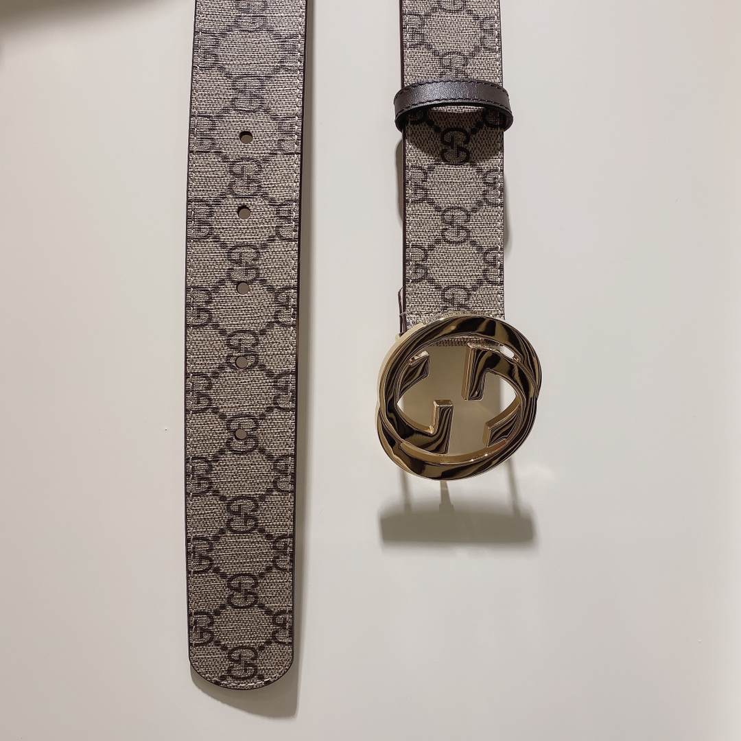 GUCCI古驰奢侈品男款双G带扣经典