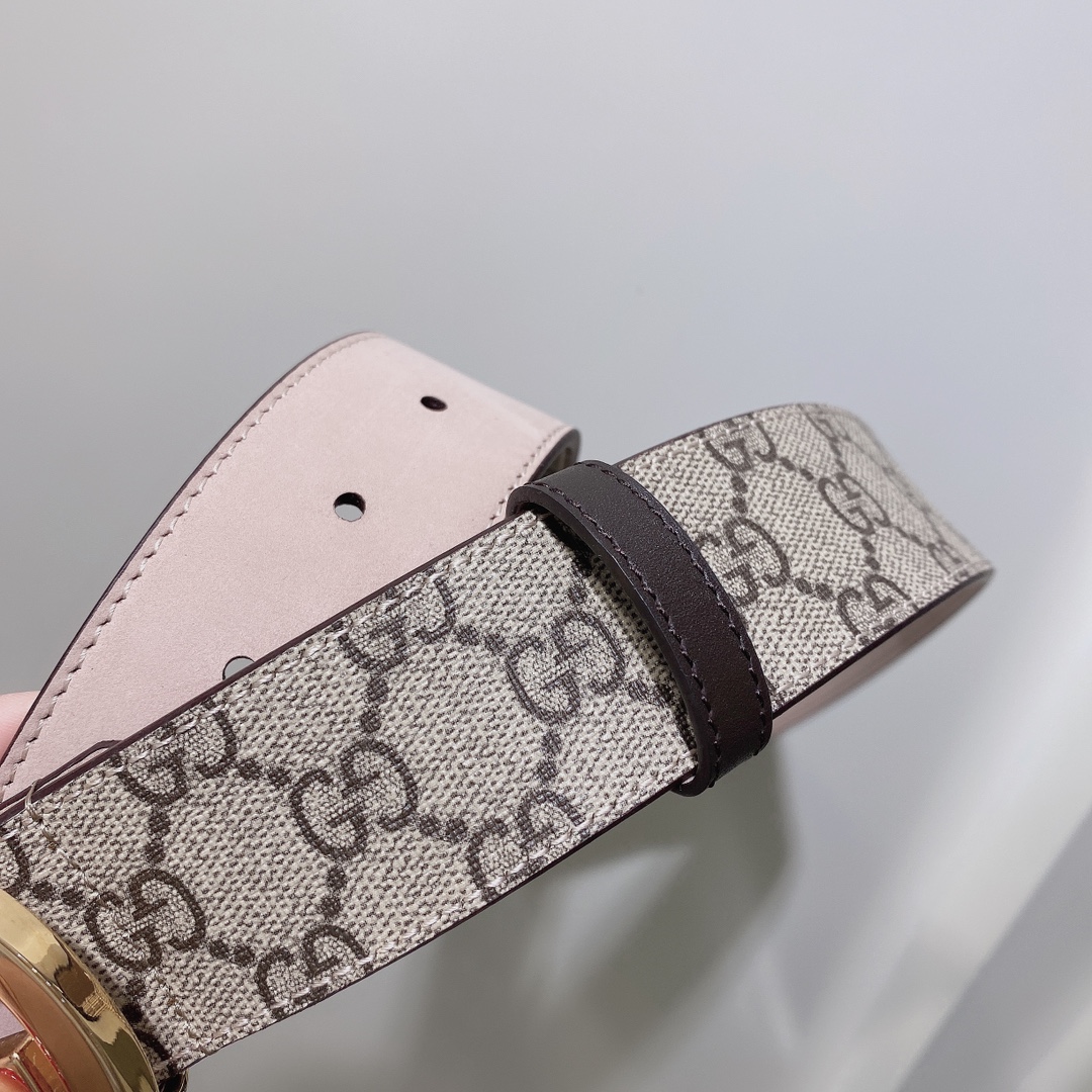 GUCCI古驰奢侈品男款双G带扣经典