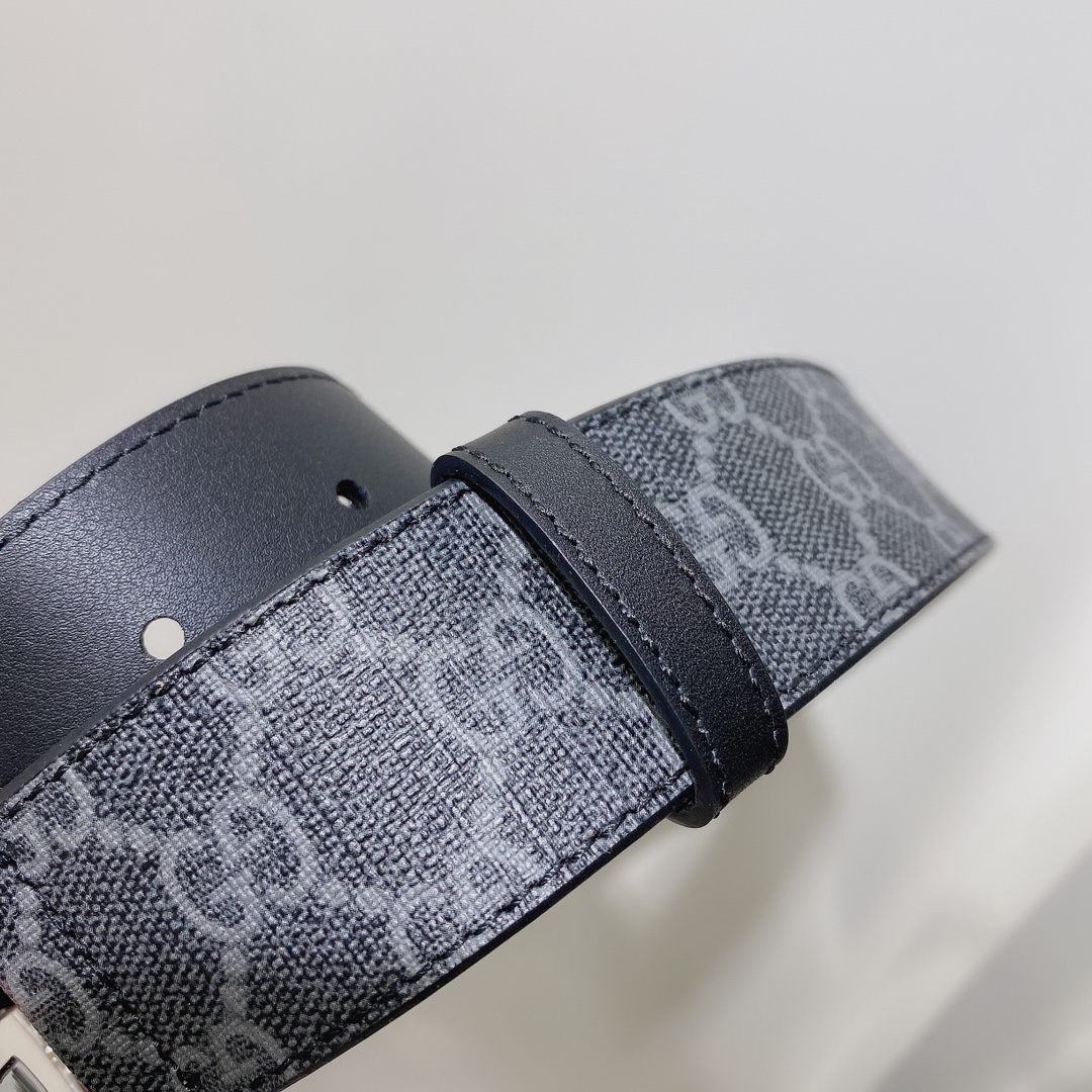 GUCCI古驰奢侈品男款双G带扣经典