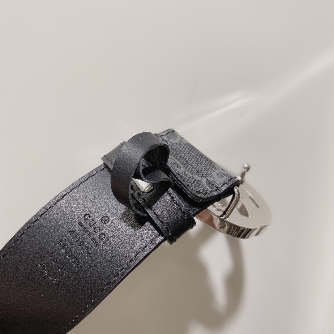 GUCCI古驰奢侈品男款双G带扣经典
