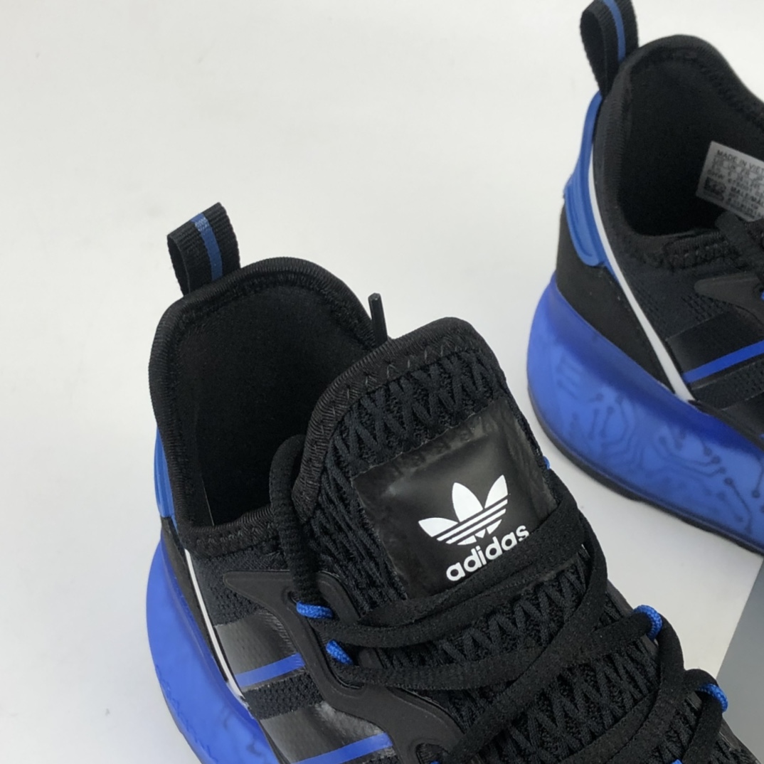 180 Adidas ZX 2K 4D 阿迪达斯网纱针织呼吸面套脚休闲运动慢跑鞋 FY1458