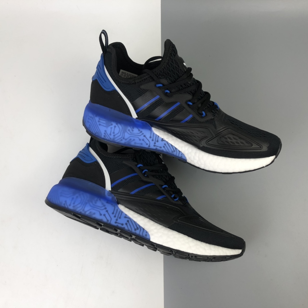 180 Adidas ZX 2K 4D 阿迪达斯网纱针织呼吸面套脚休闲运动慢跑鞋 FY1458