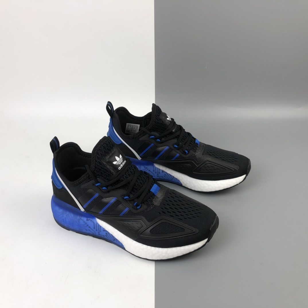 180 Adidas ZX 2K 4D 阿迪达斯网纱针织呼吸面套脚休闲运动慢跑鞋 FY1458
