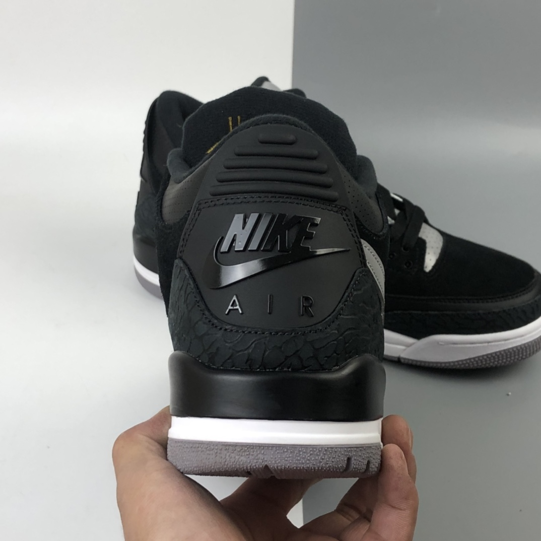 380 Air Jordan 3 Retro Tinker AJ3 乔3反光黑水泥 CK4348-007