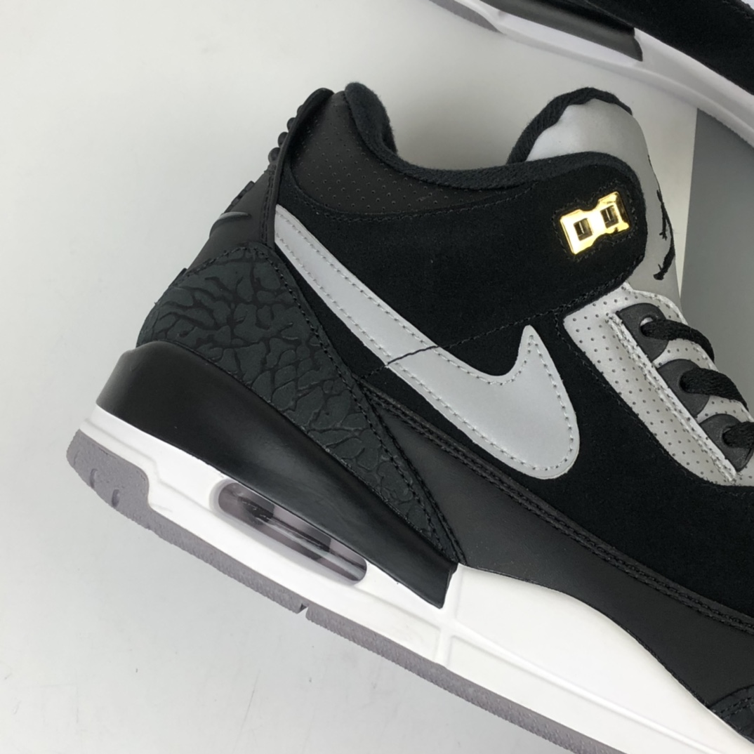 380 Air Jordan 3 Retro Tinker AJ3 乔3反光黑水泥 CK4348-007