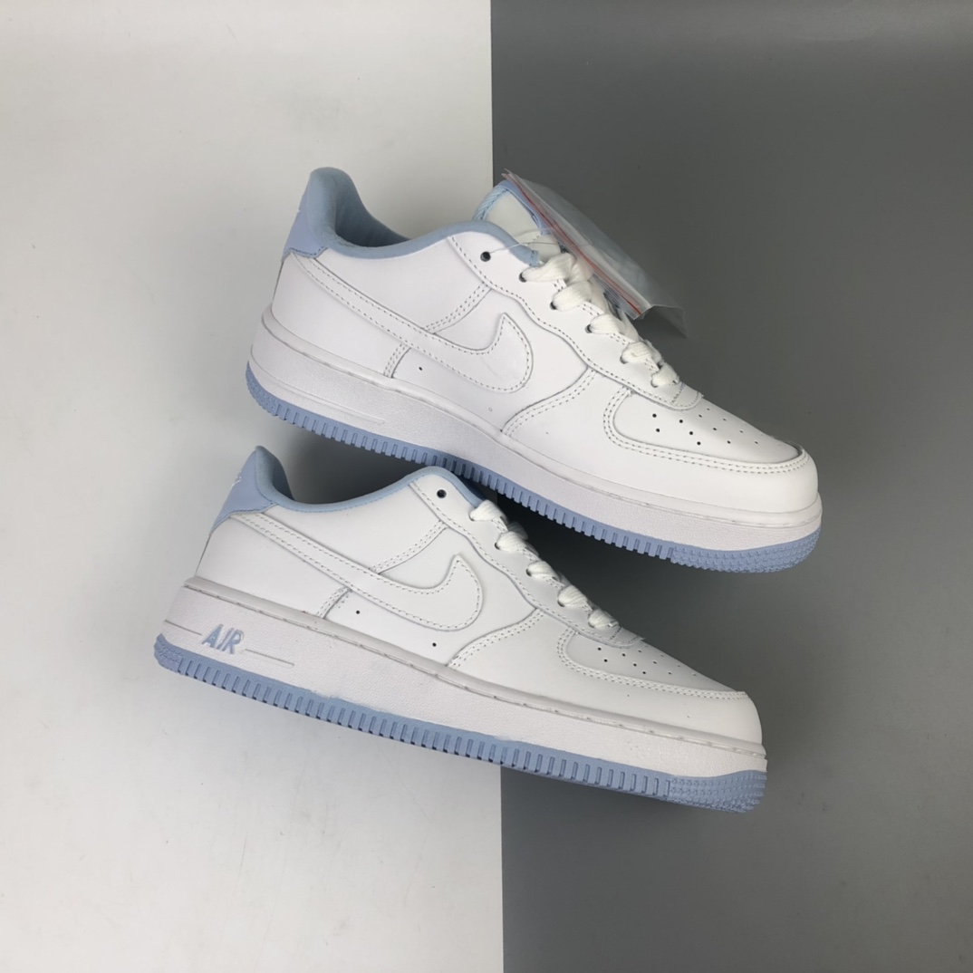 180 Nike Air Force 1 Low “White Hydrogen Blue” 白蓝 空军一号低帮百搭休闲运动板鞋 CD6915-103