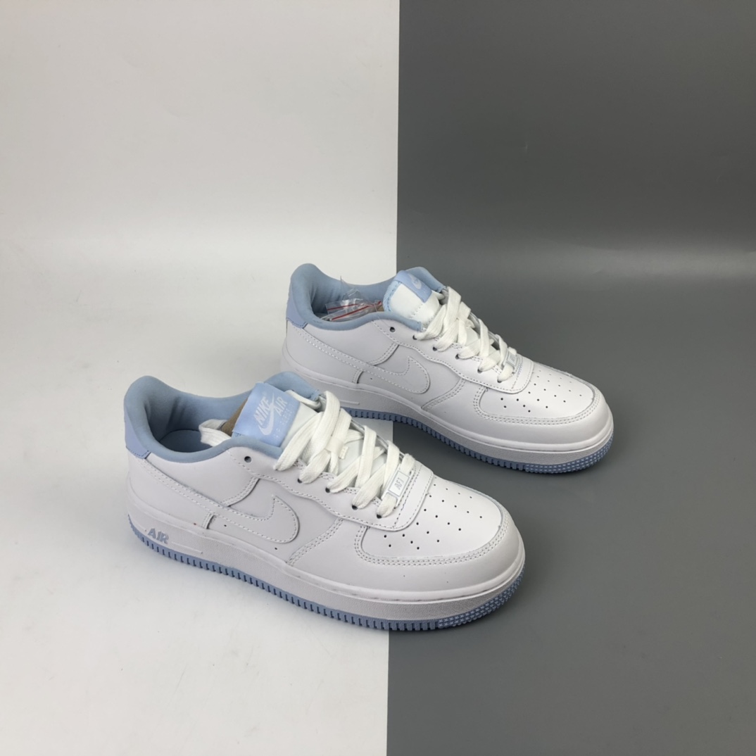 180 Nike Air Force 1 Low “White Hydrogen Blue” 白蓝 空军一号低帮百搭休闲运动板鞋 CD6915-103
