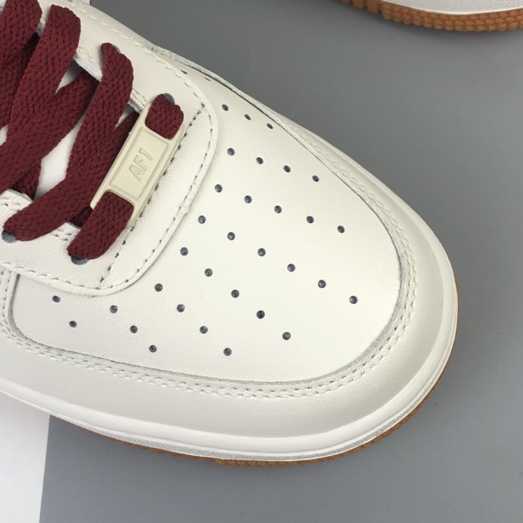 190  Nike Air Force 1 Low 酒红生胶 空军一号低帮百搭休闲运动板鞋 AQ4134-501