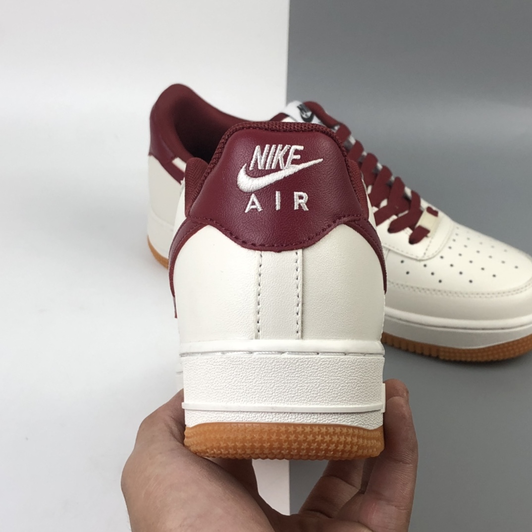 190  Nike Air Force 1 Low 酒红生胶 空军一号低帮百搭休闲运动板鞋 AQ4134-501