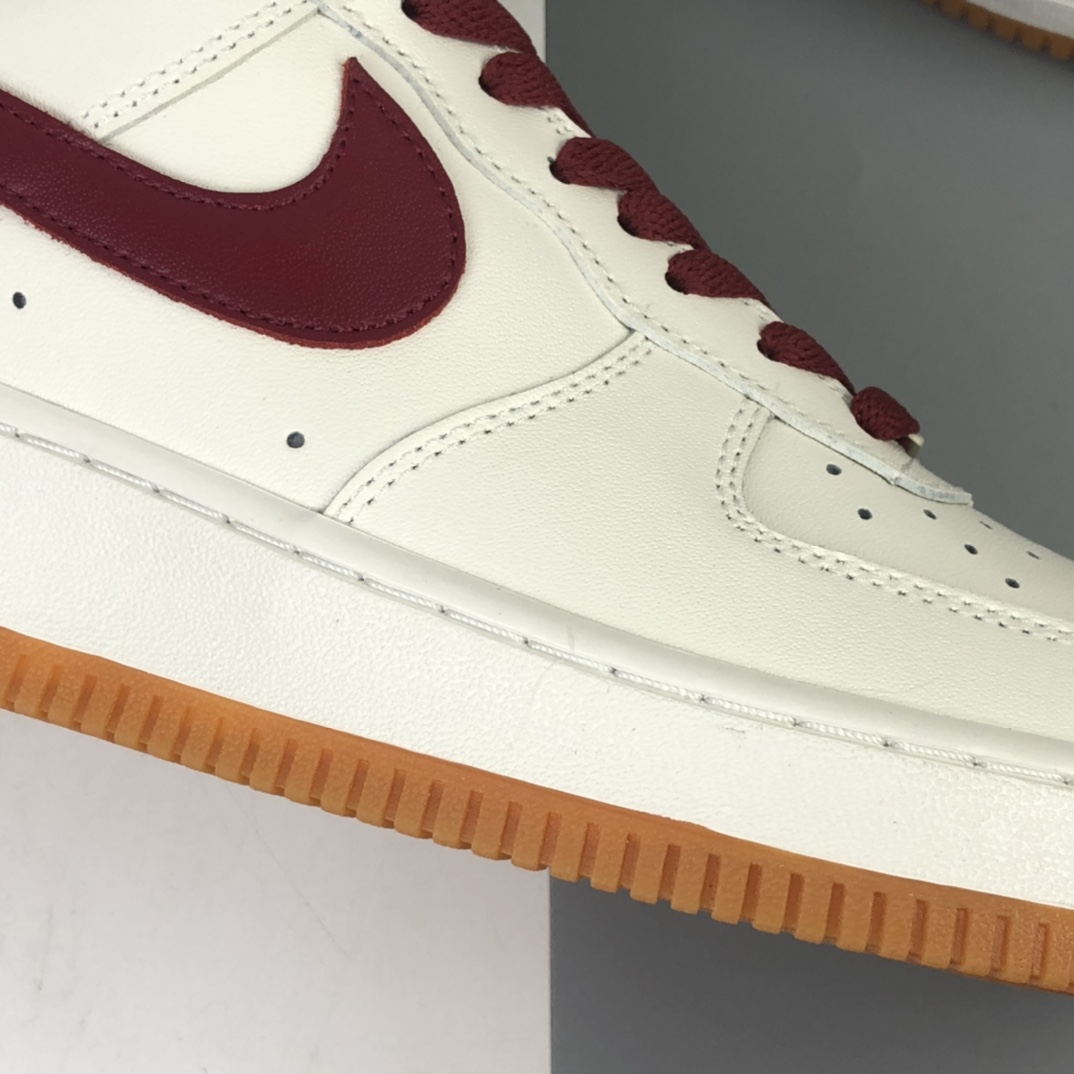 190  Nike Air Force 1 Low 酒红生胶 空军一号低帮百搭休闲运动板鞋 AQ4134-501