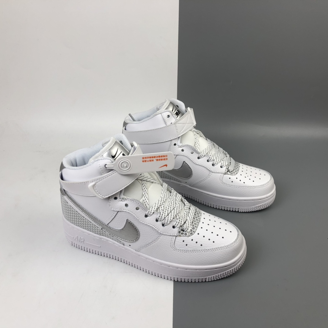 240 Nike Air Force 1 '07 QS All Star”City Of Dreams” 空军高帮经典百搭休闲运动板鞋“拼接皮革”3M反光 CU4159-100