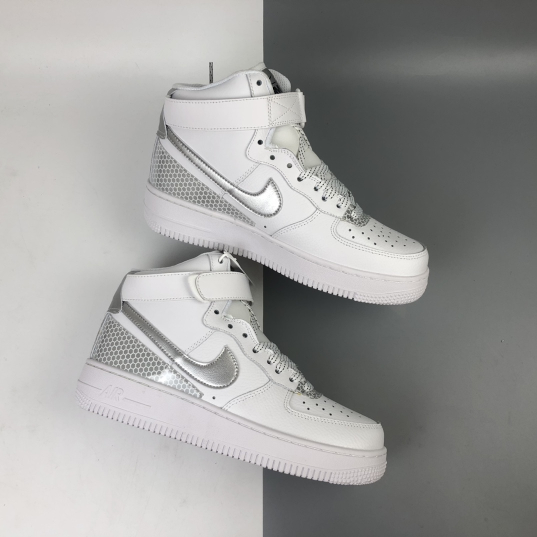 240 Nike Air Force 1 '07 QS All Star”City Of Dreams” 空军高帮经典百搭休闲运动板鞋“拼接皮革”3M反光 CU4159-100
