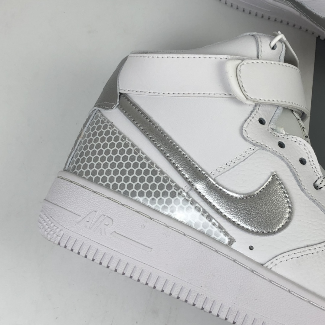 240 Nike Air Force 1 '07 QS All Star”City Of Dreams” 空军高帮经典百搭休闲运动板鞋“拼接皮革”3M反光 CU4159-100