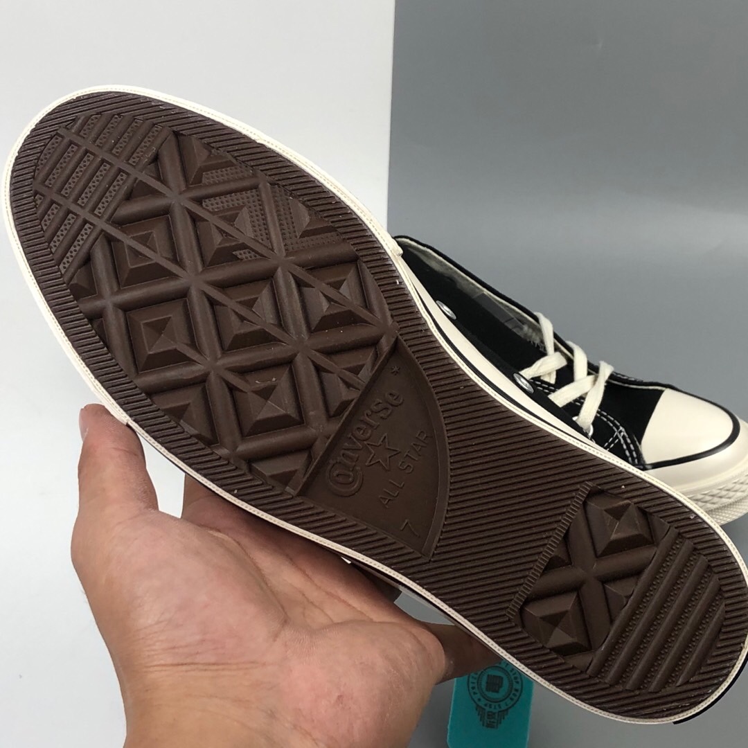 140 得物版本 Converse Chuck Taylor All Star 1970s 复古三星标低帮休闲运动硫化百搭板鞋 162058C